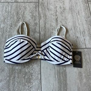 Vince Canuto Small striped,bikini top for women.